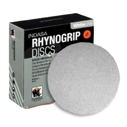 INDASA 5" Rhynogrip WhiteLine Solid Sanding Discs, 52 Series