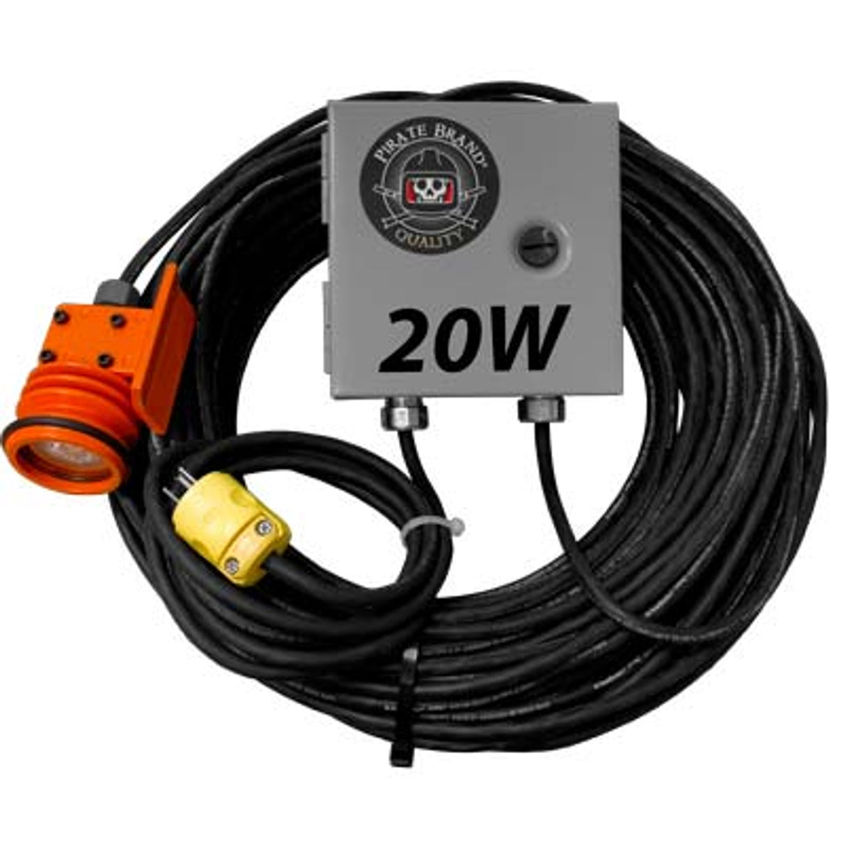 Pirate Brand - Blast Light Complete w/ 120VAC to 12 VDC Converter, Halogen, 20W