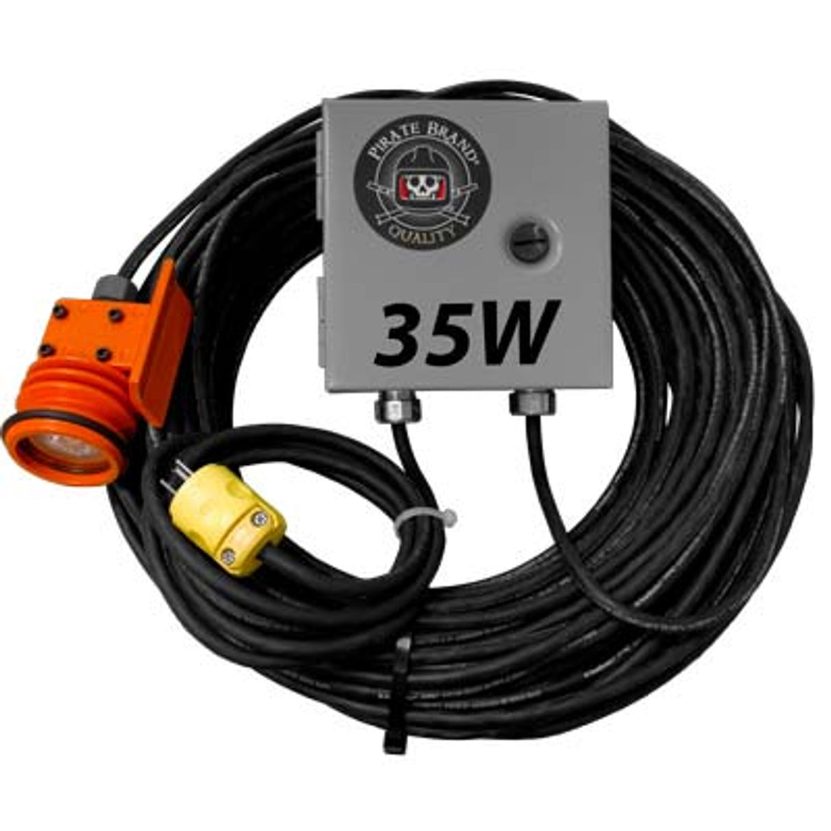 Pirate Brand - Blast Light Complete w/ 120VAC to 12 VDC Converter, Halogen, 35W