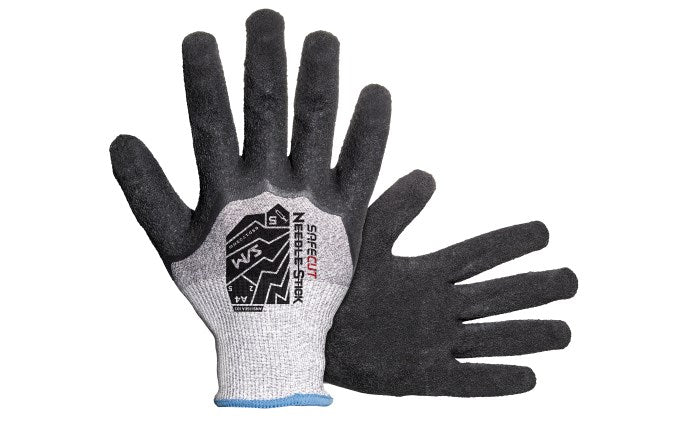 SAS Safety Corp. SafeCut™ Hypodermic Puncture Resistant and Cut Resistant Gloves, Crinkle Latex Coated
