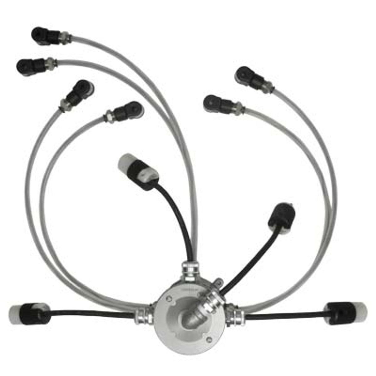 Pirate Brand - Schmidt Mfg Style, Junction Box Abrasive Cutoff Assembly, 12VDC Electric, Bulk Blaster (3) Outlet