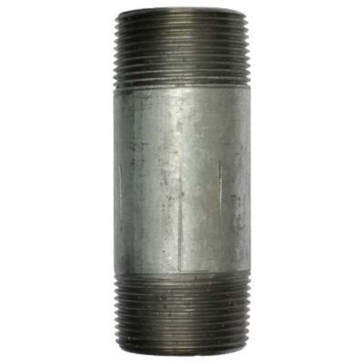 Pirate Brand - Nipple, TBE, Schedule 80, Galvanized, 1-1/4" x 6"