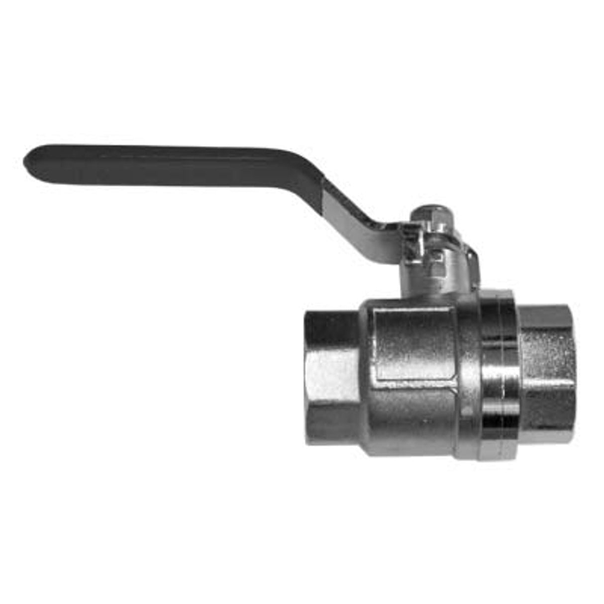 Pirate Brand - Schmidt Mfg Style, Ball Valve, Full Port, 1/4" NPT, Chrome Plated Brass w/ Nylock Handle Nut