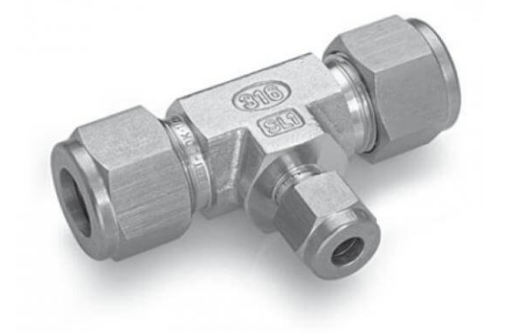 Hosco 316 Stainless Steel Compression & Instrumentation Fittings, Reducing Tees On Branch (Various Size Options)