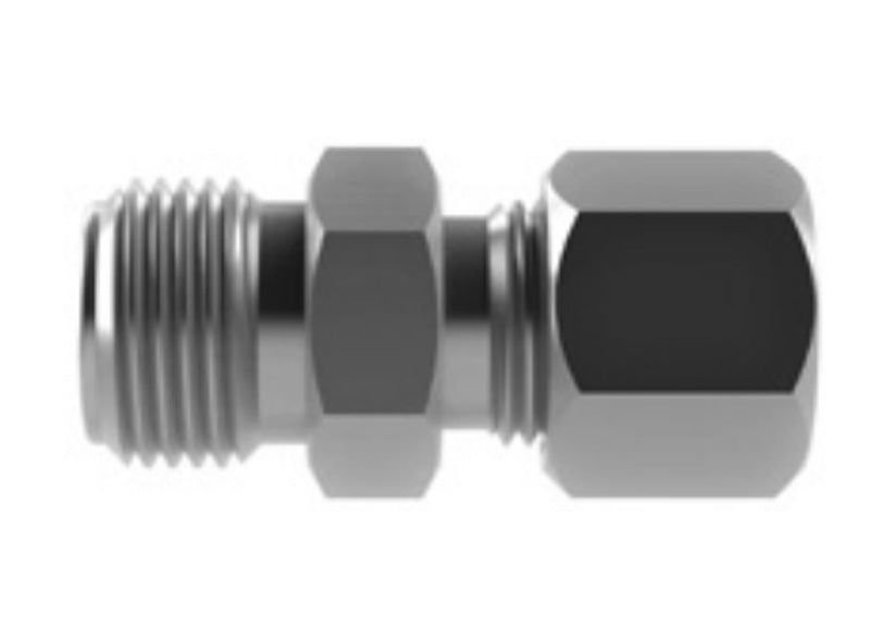 Hosco SST Stainless Steel Fittings and Adaptors, Thread x Tube Straights, Male Straight x Tube Fitting