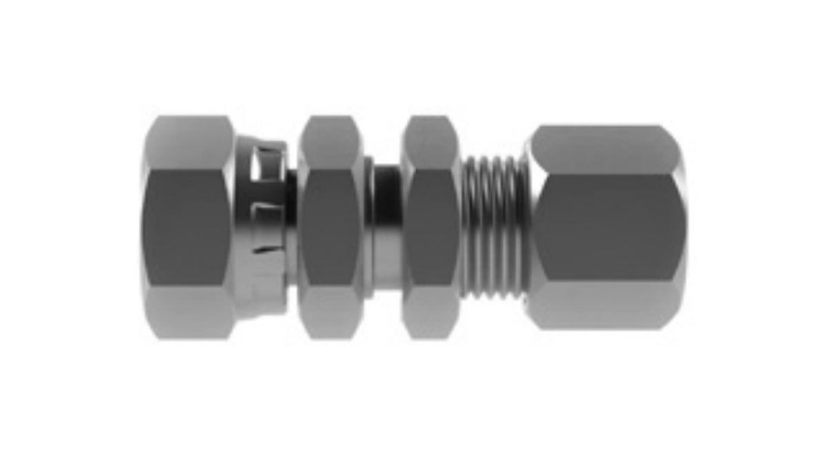 Hosco SST Stainless Steel Fittings and Adaptors, Thread x Tube Straights, Female Straight x Bulkhead