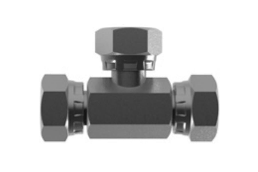 Hosco SST Stainless Steel Fittings and Adaptors, SST Tees, Female Straight x Female Straight x Female Straight