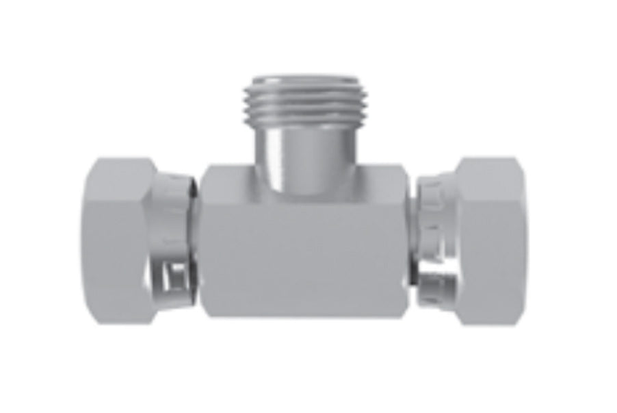 Hosco SST Stainless Steel Fittings and Adaptors, SST Tees, Female Straight X Female Straight X Male Straight