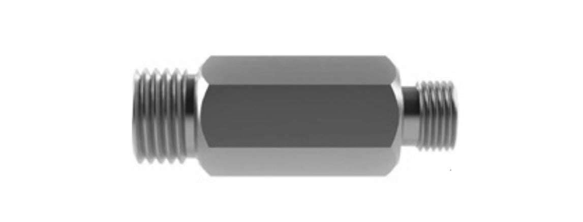 Hosco SST Stainless Steel Fittings and Adaptors, Long AW Fitting Male Straight x Male British Straight