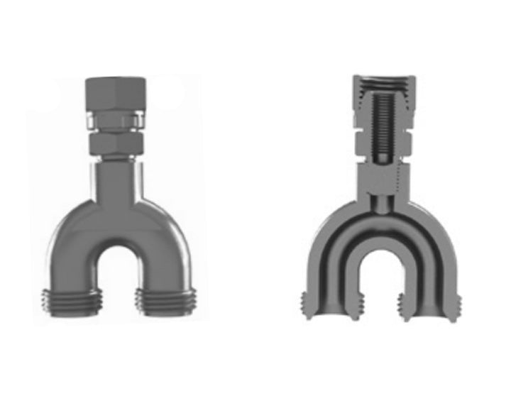 Hosco Spray Gun Connectors, Restrictors, Internally Adjustable, Female Straight x Male Straight, HRU