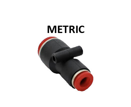 Hosco Push to Connect Fittings, Metric, Reducer (Various Size Options)