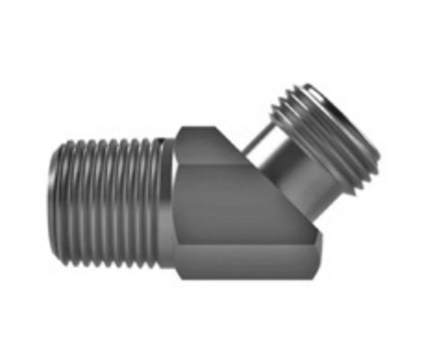 Hosco SST Stainless Steel Fittings and Adaptors, Thread x Thread Elbow, Male Tapered x Male Straight 45°