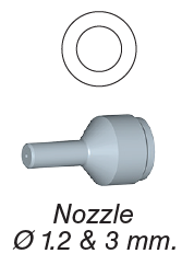 Sagola PT564180XX Air Cap (1, 2 & 3mm)