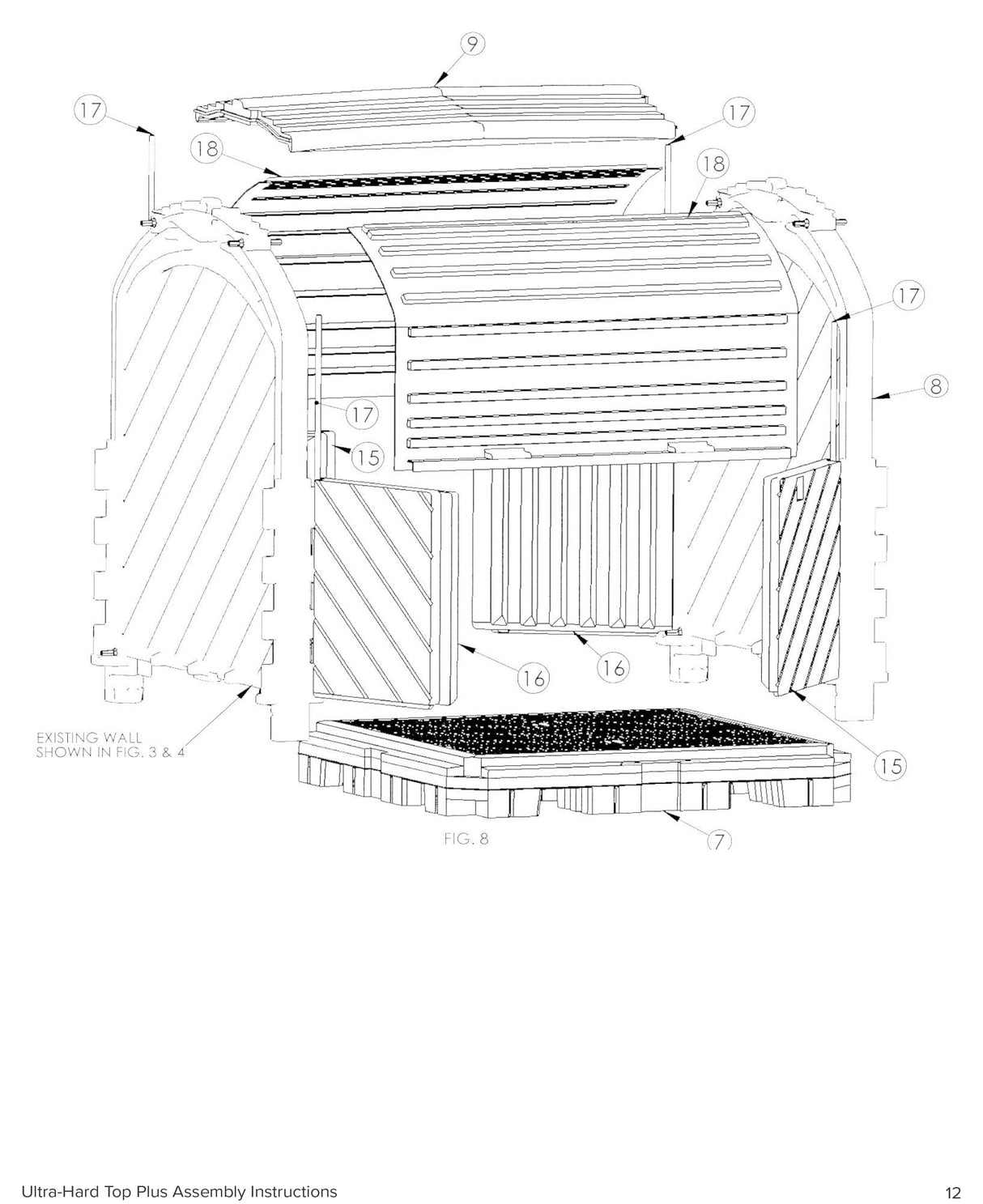 Ultratech Ultra-Hard Top Plus Models Extender Kit (With or Without Drain Option)