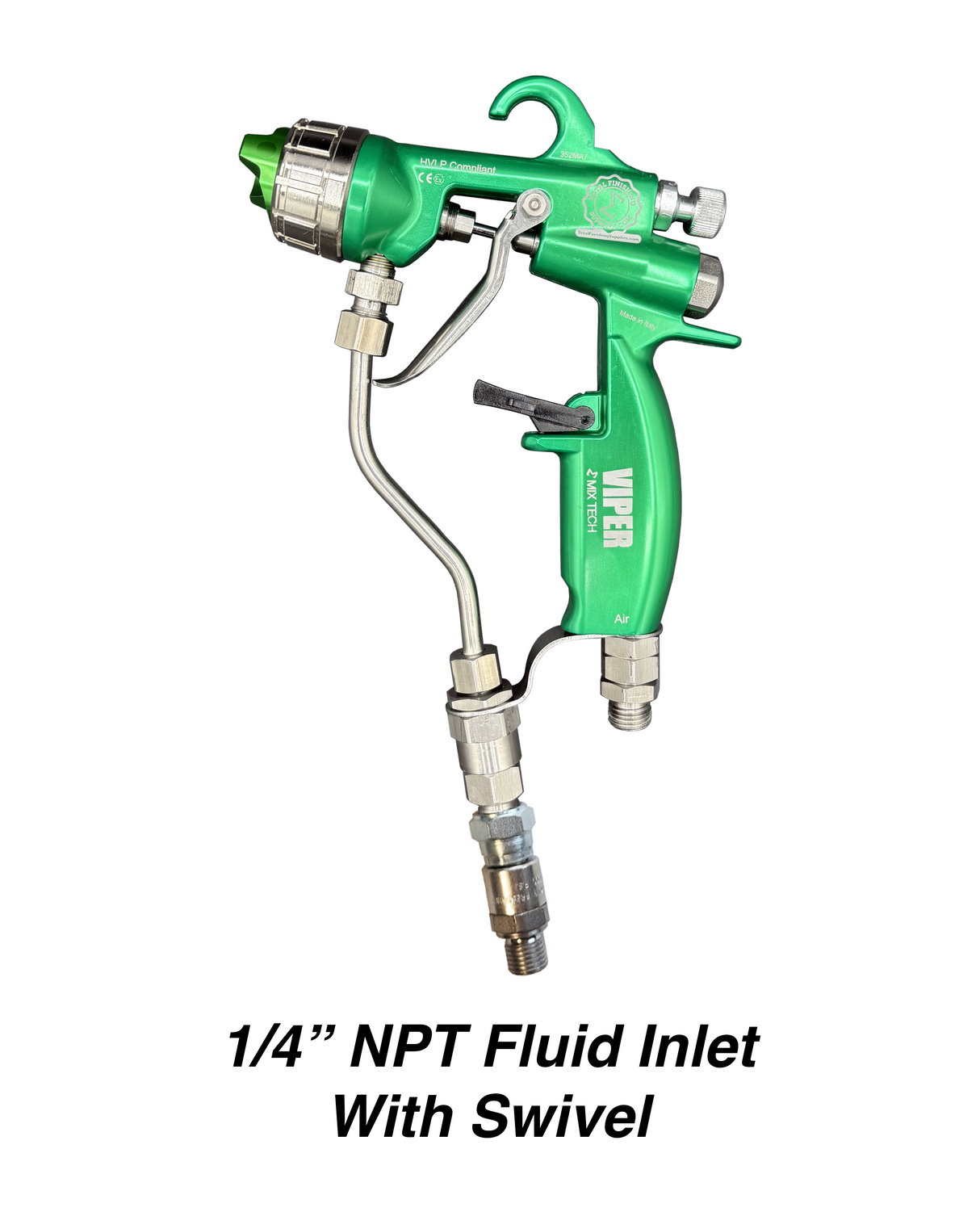 Pistola pulverizadora sin aire asistida por aire VIPER® Mix-Tech