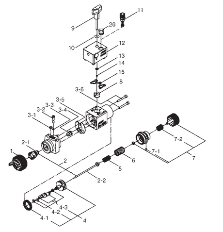 Anest Iwata WA-M220 Spare Parts - Total Finishing Supplies