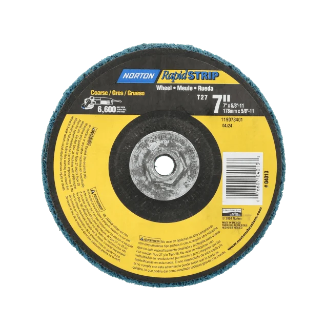 Norton Rapid Strip AO Arbor Thread Non-Woven Depressed Center Disc