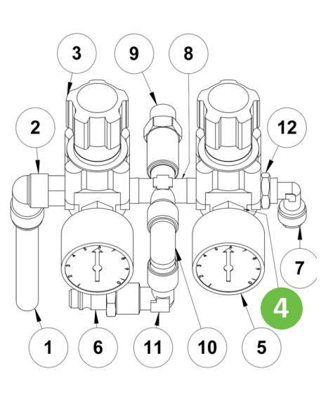 Binks 0114-019209 Reducing Bush, 1/4"-1/8"