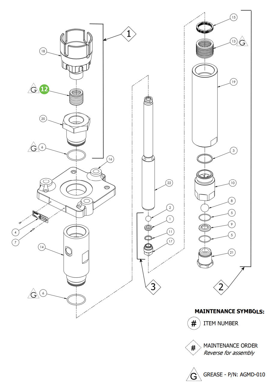 Binks 194088 Upper Packing Set (PTFE/UHMWPE)