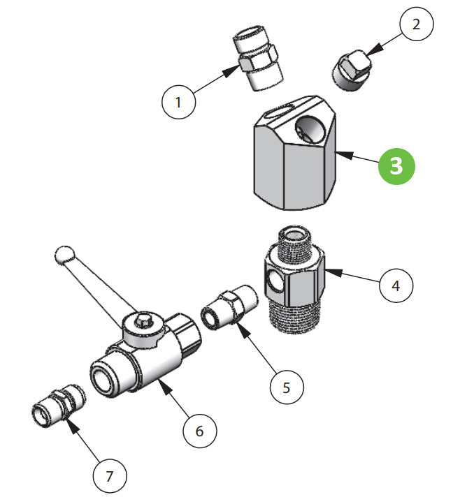 Binks 193544 Dual Outlet, 3/8" NPT