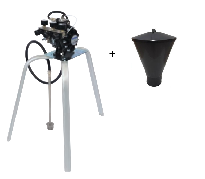 Bomba Binks DX70, montaje en trípode