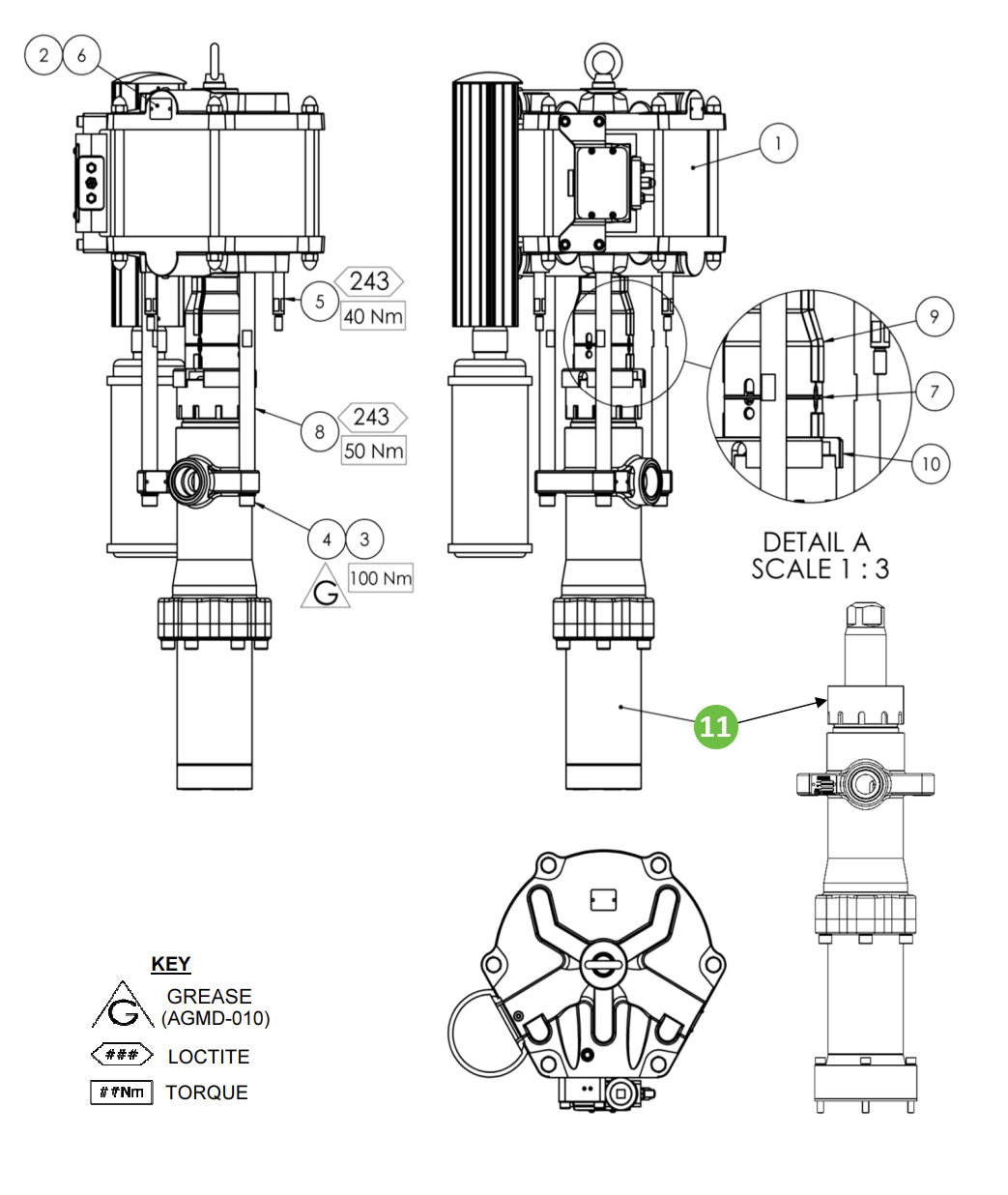 Binks FX880PU-CMH, Fluid Section (PTFE/UHMW)