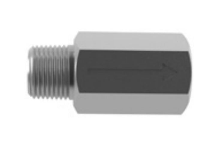 Hosco Check Valves, Male to Female Flow, Tapered x Tapered
