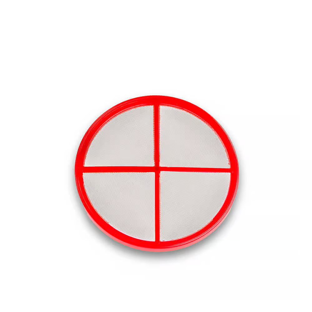 Red Nylon Filter Disc With Pin, 30 Mesh