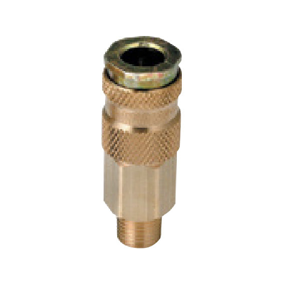DeVilbiss HC-4719 Quick Disconnect, High Flow Ball and Ring Lock Type, 1/4" NPT (M)