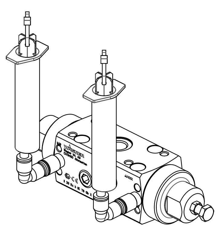 Wagner DN 2.6 Dosing Valves FFKM (Double) With Separating Agent Supply
