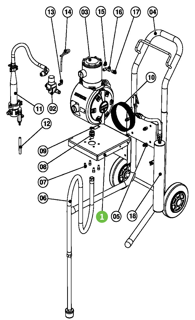 Binks DVX-352 Wall Bracket