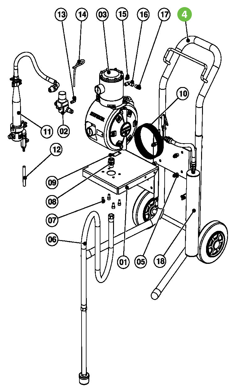 Binks 0115-010186 Cart