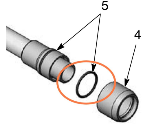 Aftermarket Nordson® 940212 Encore Lance Extension O-ring, Silicone, 0.938 × 1.063 × 0.063 (Non-OEM)