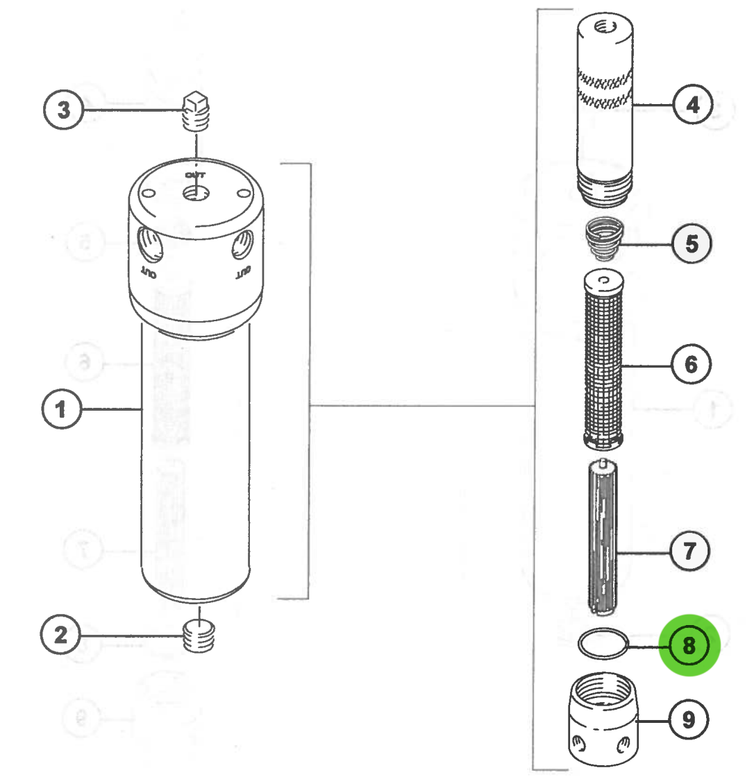 C.A. Technologies O-Ring for 52-410 Fluid Filter