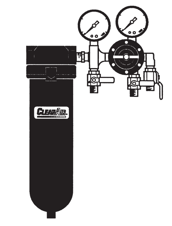 DeVilbiss HFRL-509 Filter Regulator Assembly, 80 CFM