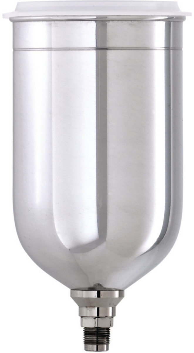 DeVillbiss Aluminum Gravity Cup, 30oz, 3/8”-19 BSP (M) Thread, GFC-502