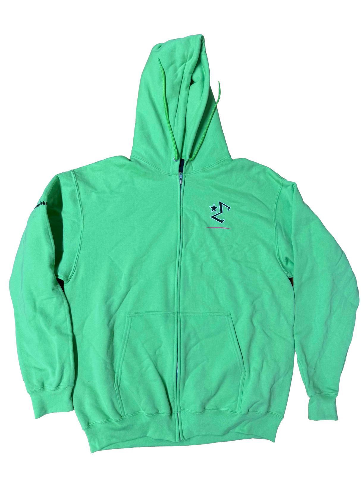 Total Finishing Green Zip-Up Hoodie