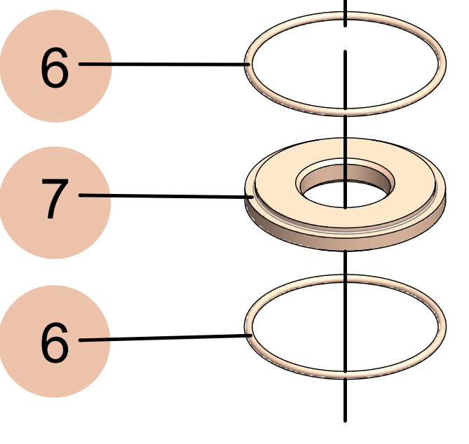 SAMOA UPXXR-WP-999 Seat O-Ring Kit, Aluminum