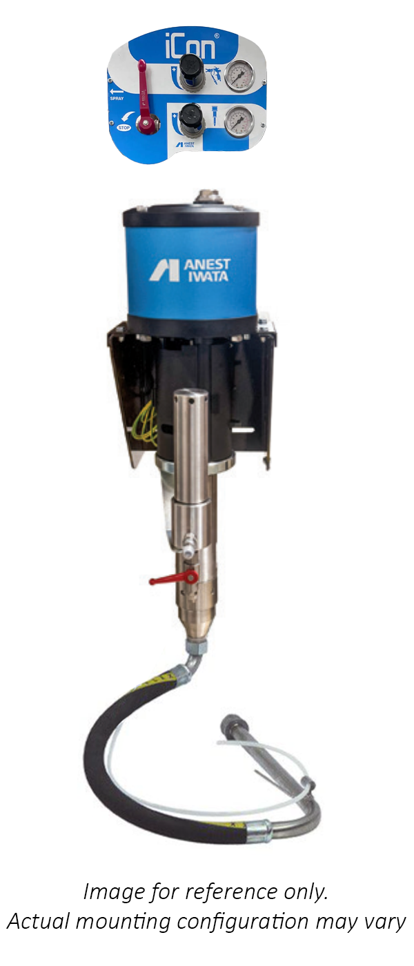 Anest Iwata iCon-M433N Multi-Spray Pump, Wall Mounted, With Suction Hose Set