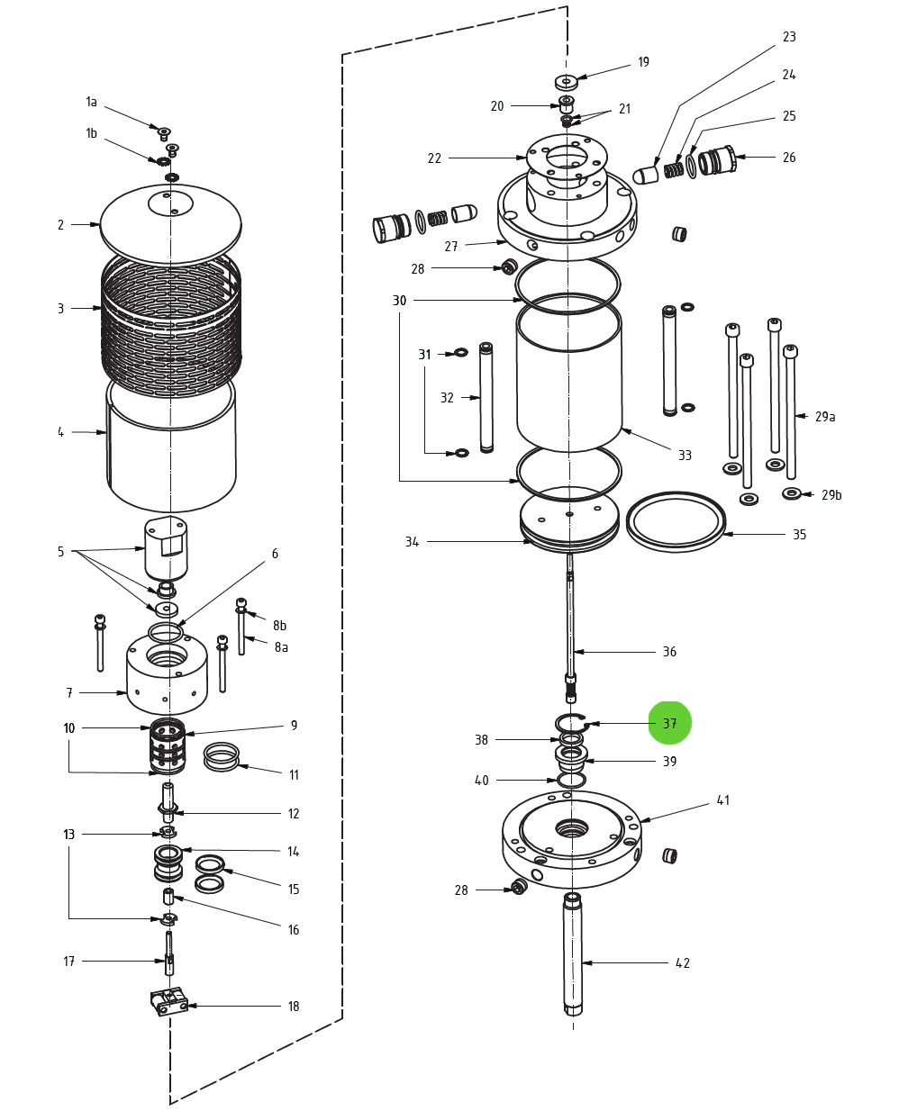C-Type Retaining Ring #37; Medusa™ Pump