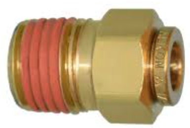 Push To Connect Tube x M.NPT Straight Adapter - Brass