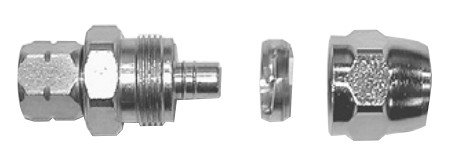 Binks 72-2146 Hose Connection 3/8" NPS(F) Swivel x 3/8" Hose (I.D.) Stainless Steel
