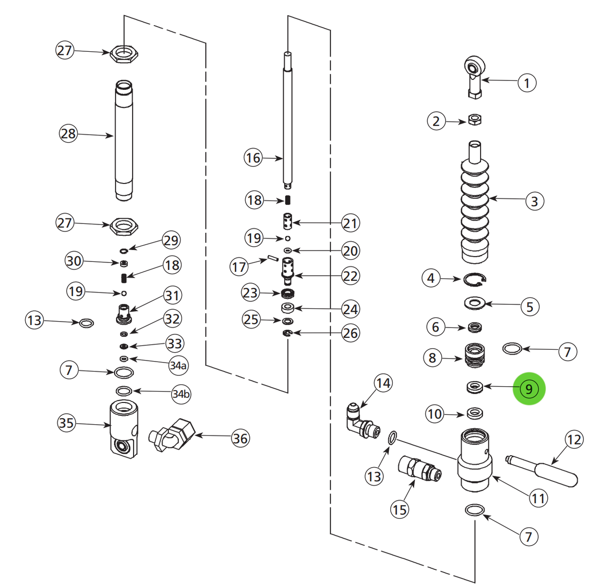 Binks 237-895 Primary Seal; Catalyst Pump