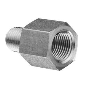 Reducing Adapter 1/4" Male x 3/8" Female, NPT, Stainless Steel
