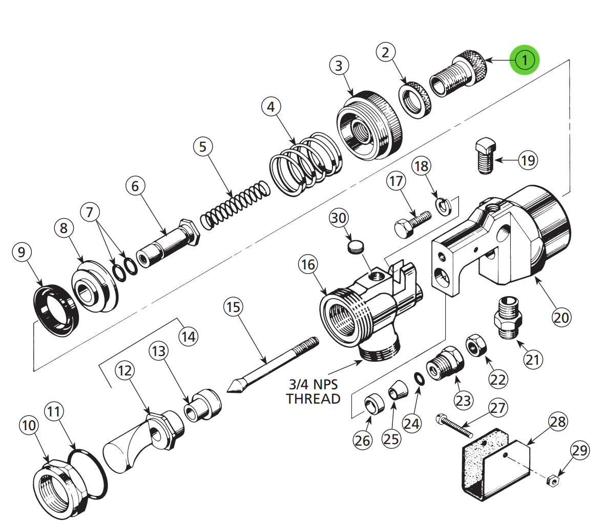 Binks 54-1195 Cotrol Screw