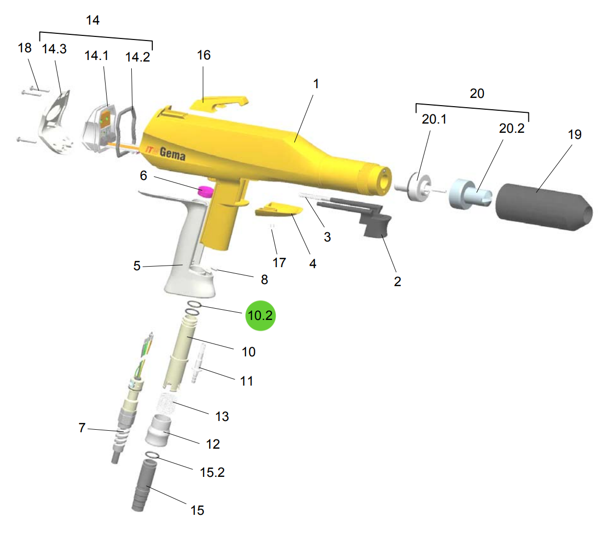 Aftermarket Gema® 1000822 O-Ring - Ø 12x1.5 mm (Non-OEM)
