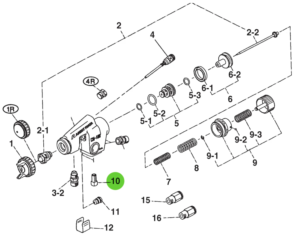 Anest Iwata 93811580 LPA/WA BOLT SET