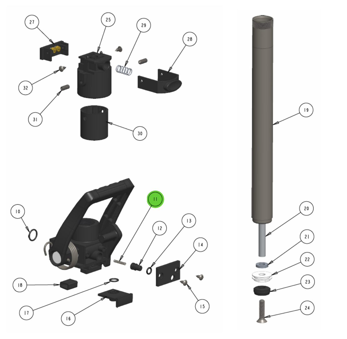 Hero BL-1400 Spring, ACCU Purge