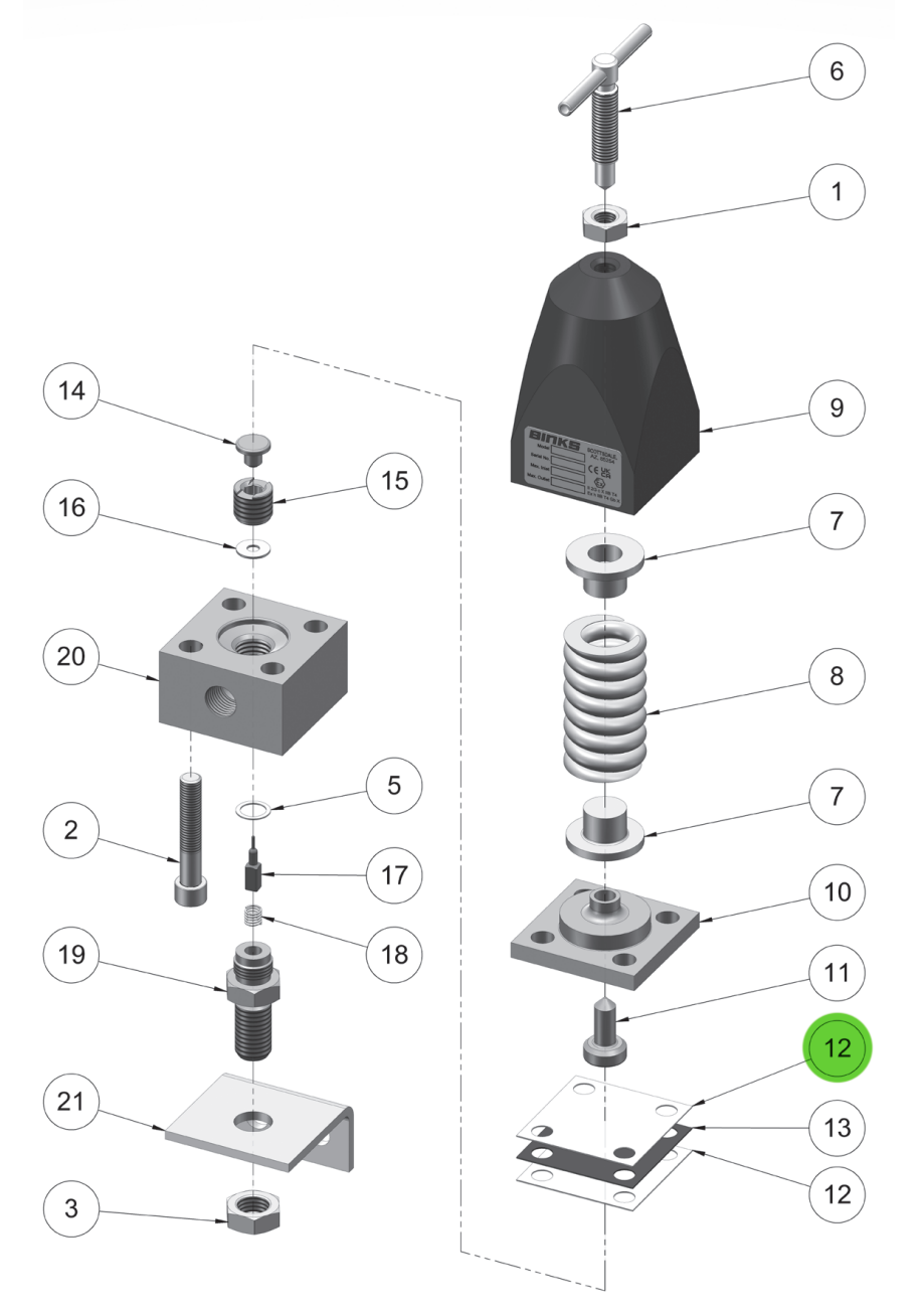 Binks 84-429 Diaphragm - PTFE