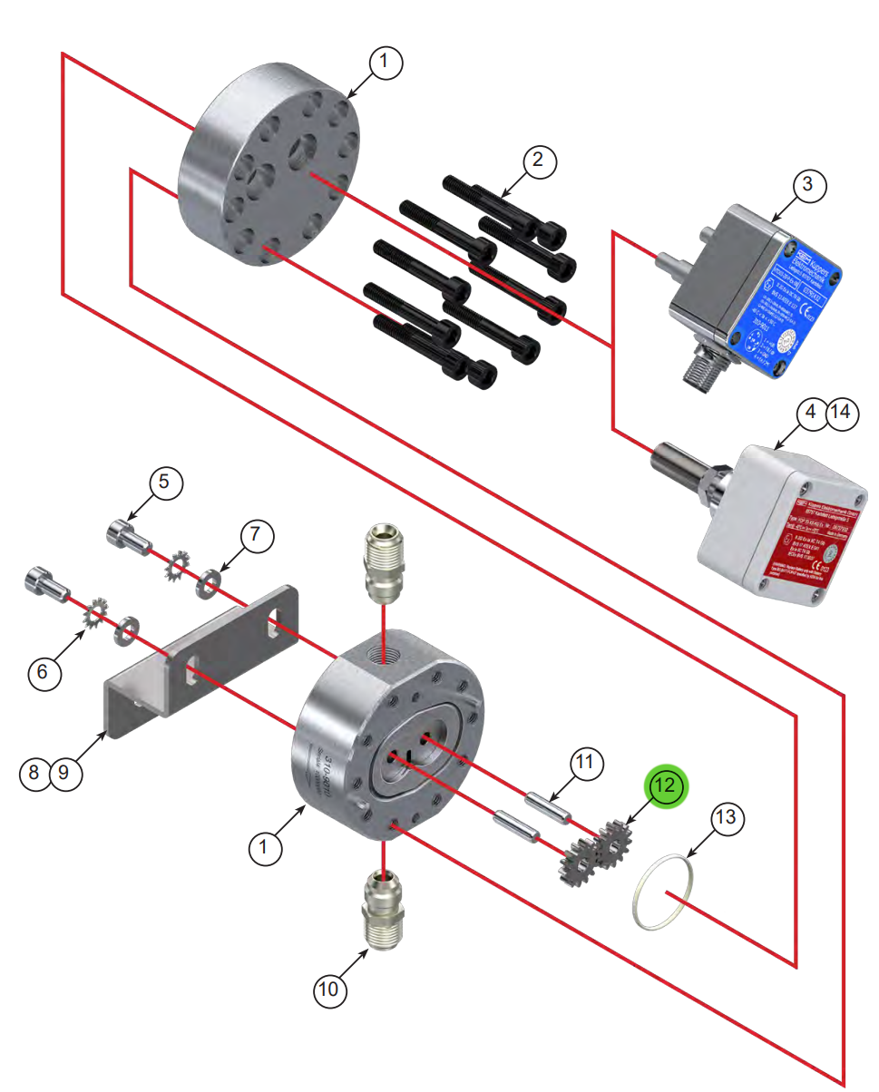 Binks 310-9015 Flow Meter Gear